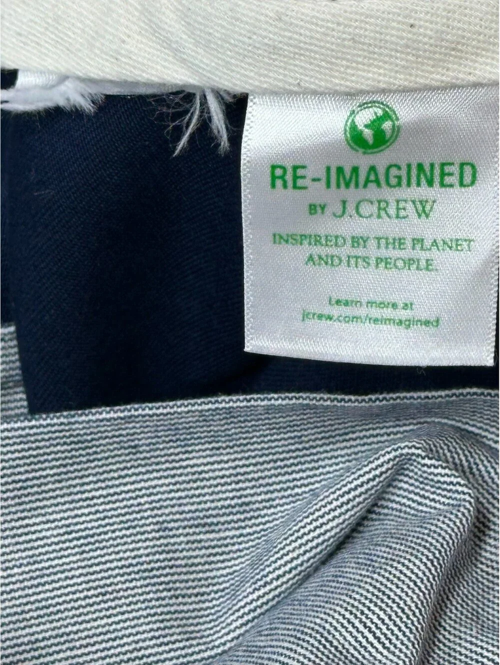 J Crew 770 Straight Stretch Flat Chinos Blue Mens 33/30